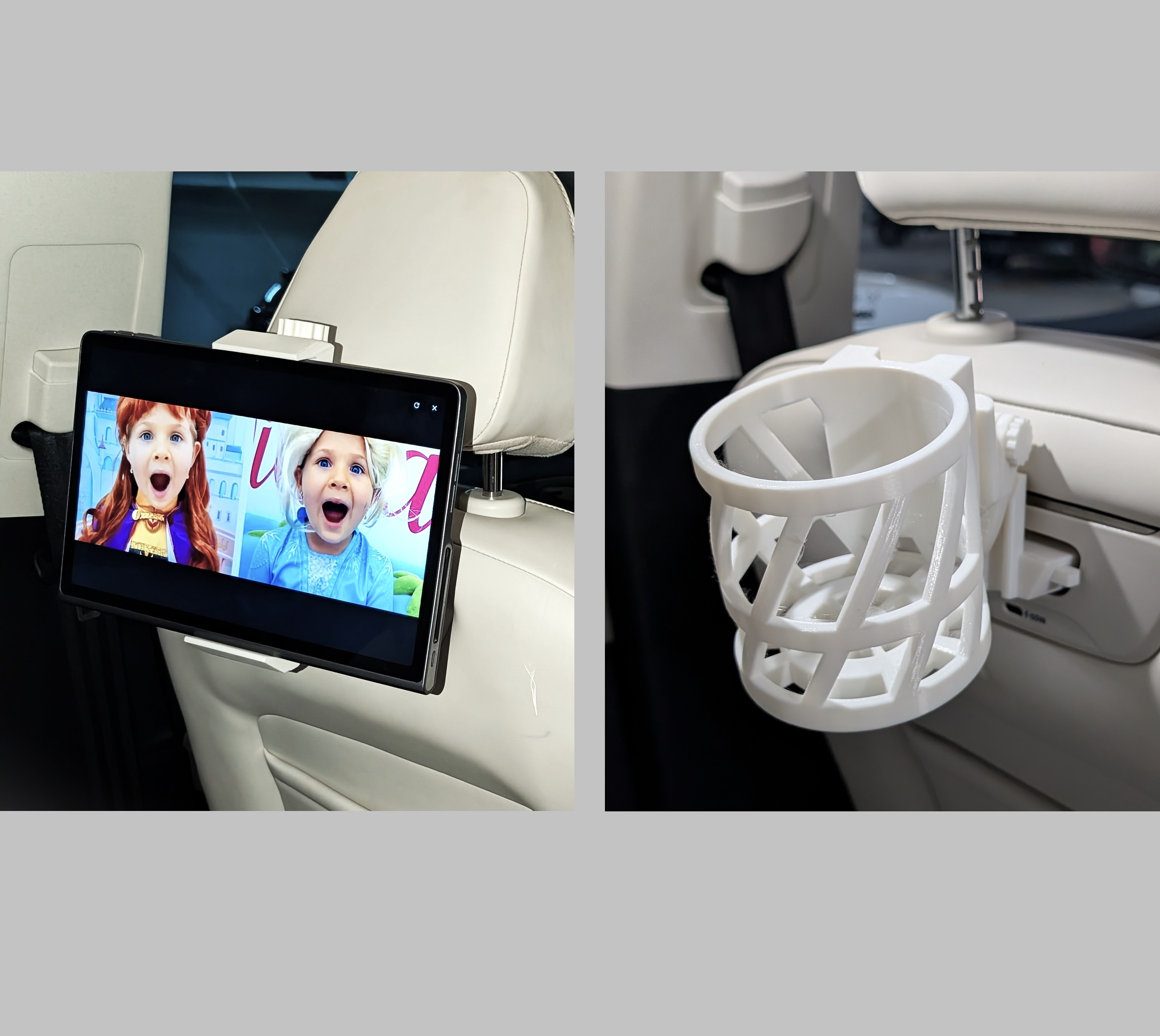 3Define PLA Modular BYOD Full Suite: Mount + Tab Holder + Cup Holder for Mahindra Xev 9e/Xev 9s/Xuv 7XO - 3D-MHVS-PLA-BHLDCP